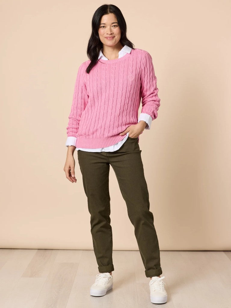Slim Leg Miracle Denim Jeans in Khaki