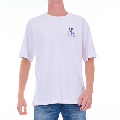 Surf Tee in White Dune