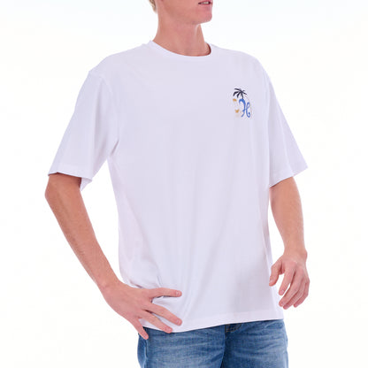 Surf Tee in White Dune