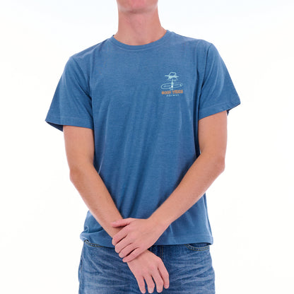 Good Vibes SS Tee in Indigo Heather