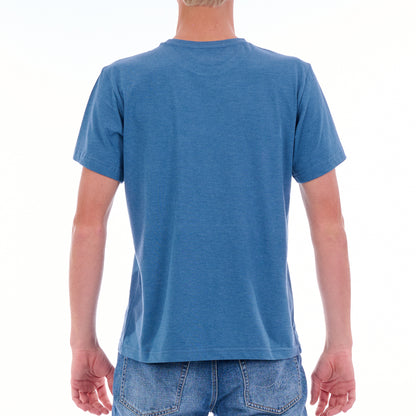Good Vibes SS Tee in Indigo Heather