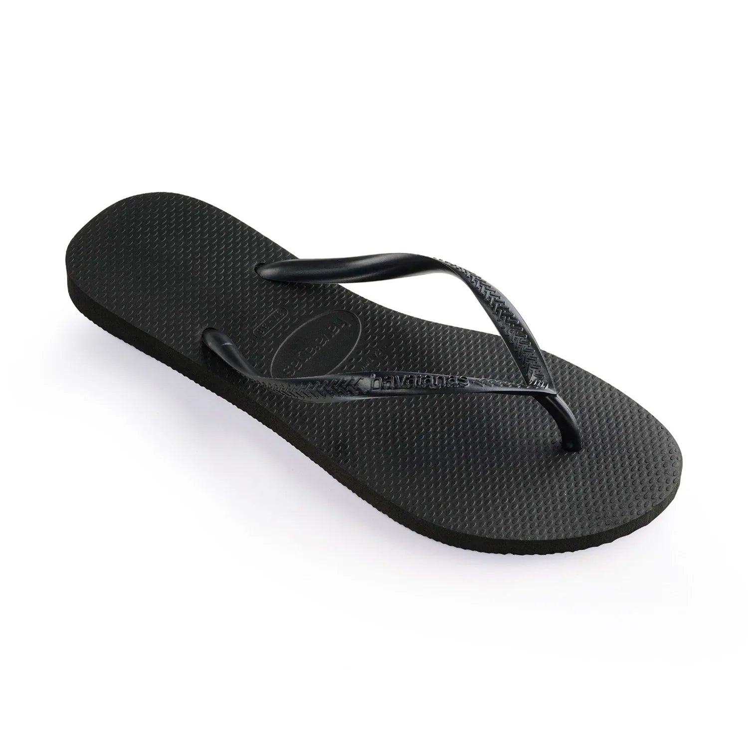 Slim Flip Flops in Black