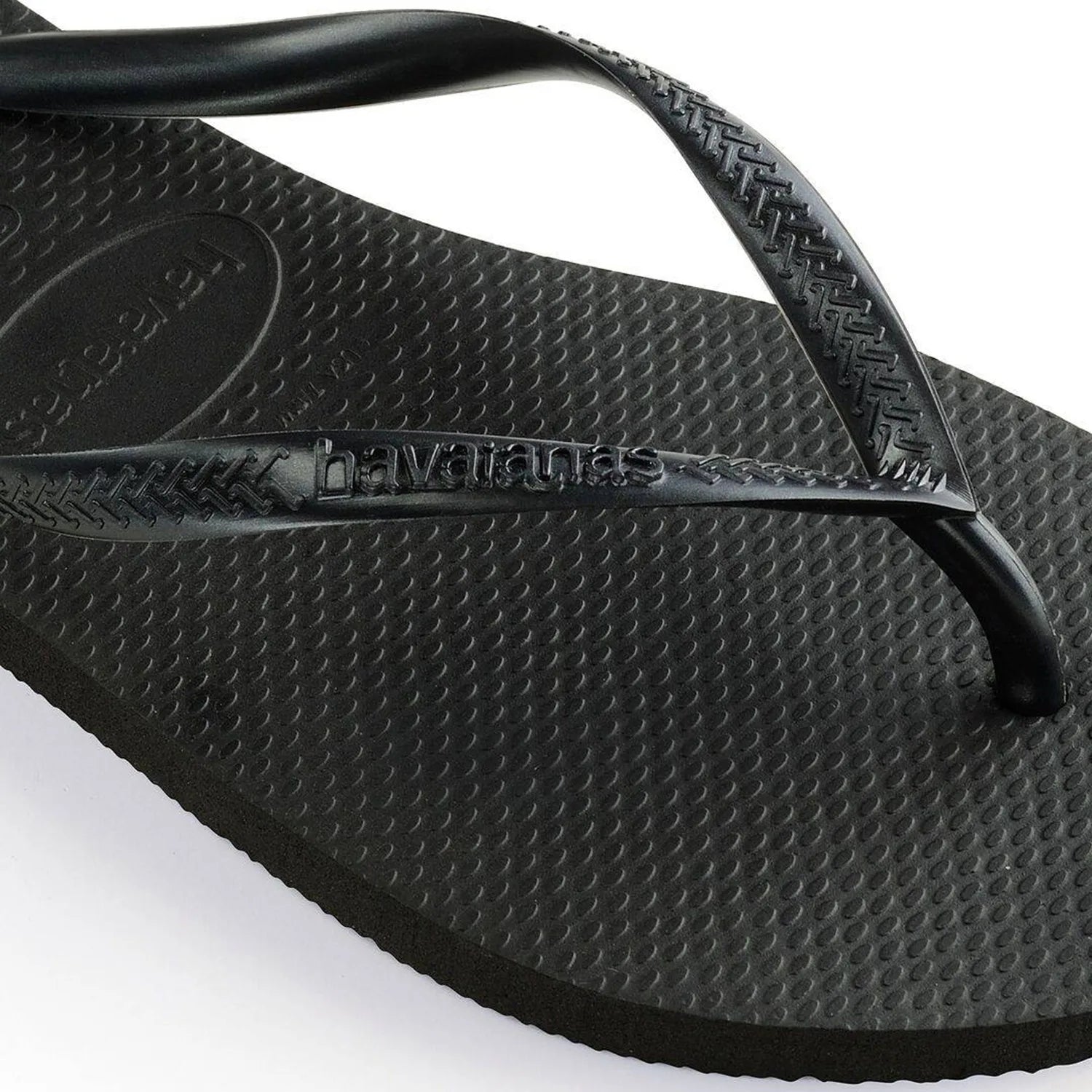 Slim Flip Flops in Black
