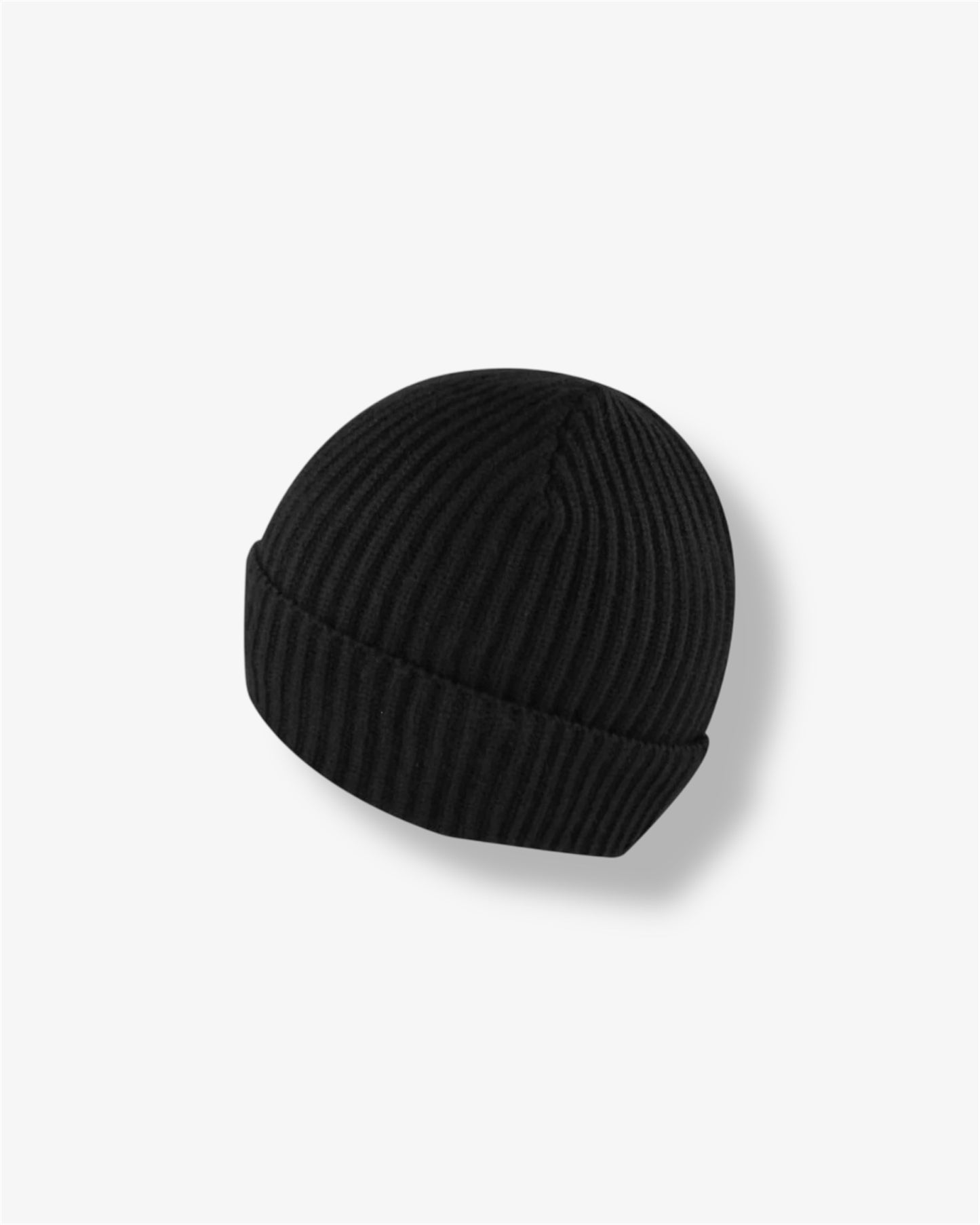 Feather Touch Cuffed Beanie in Black