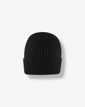 Feather Touch Cuffed Beanie in Black
