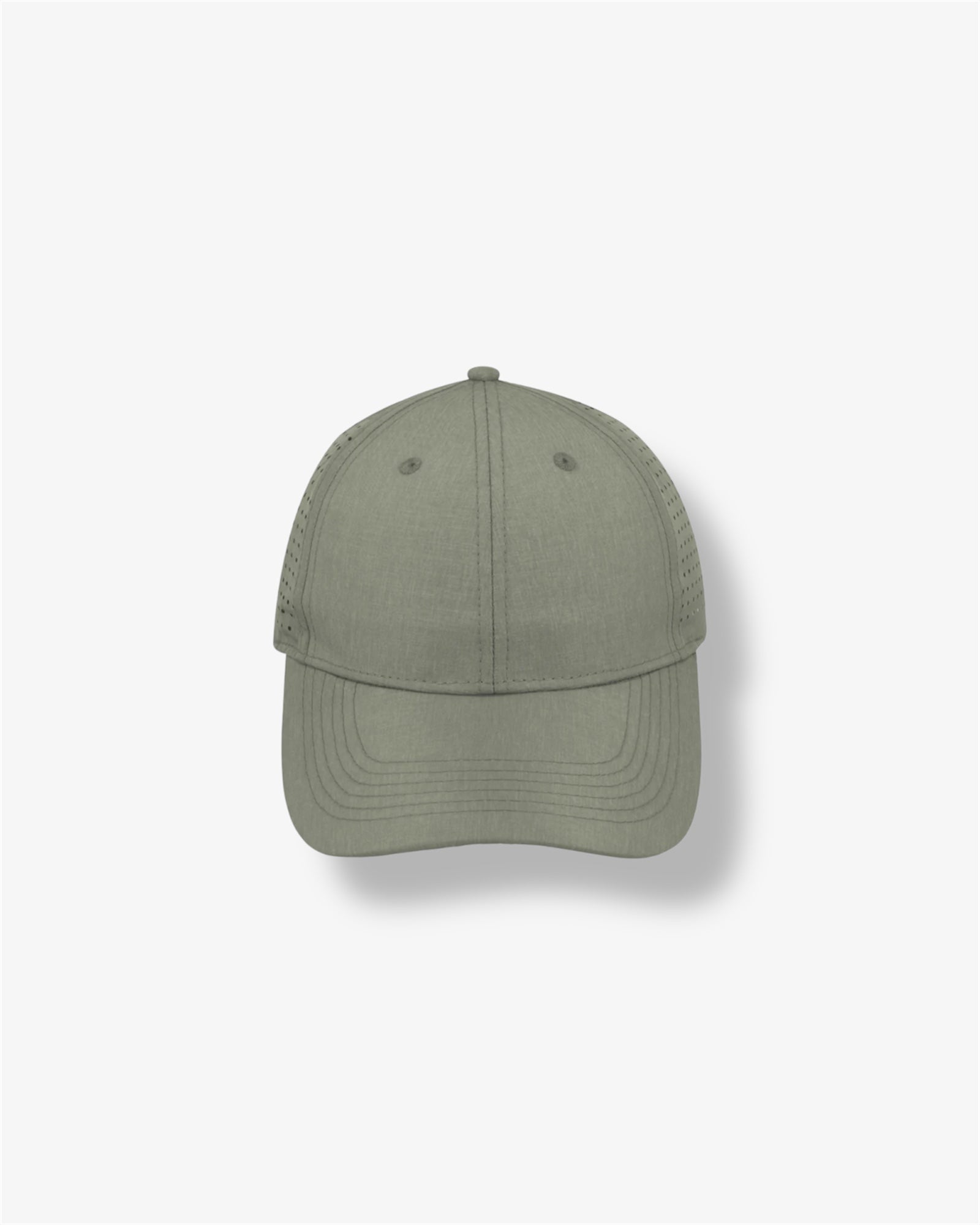 Ultra Melange 6 Panel Cap in Light Grey