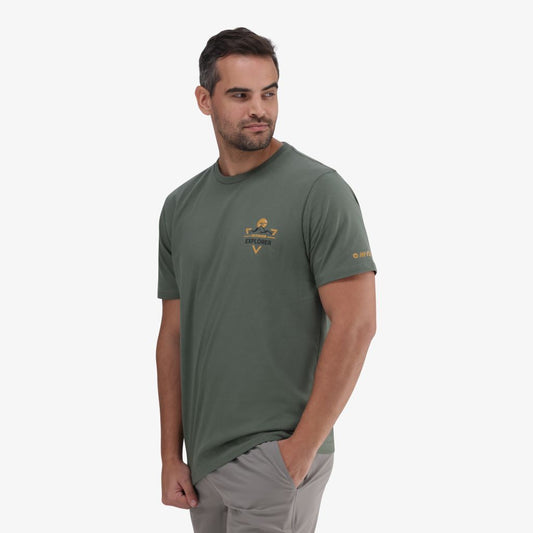 Explorer Badge Tee in Thyme