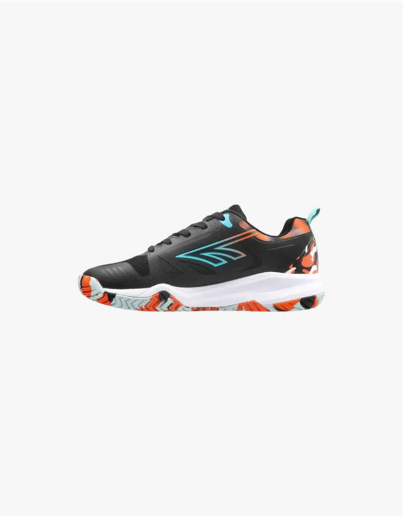M Padel Advance AC Low Cut in Black / Tangerine