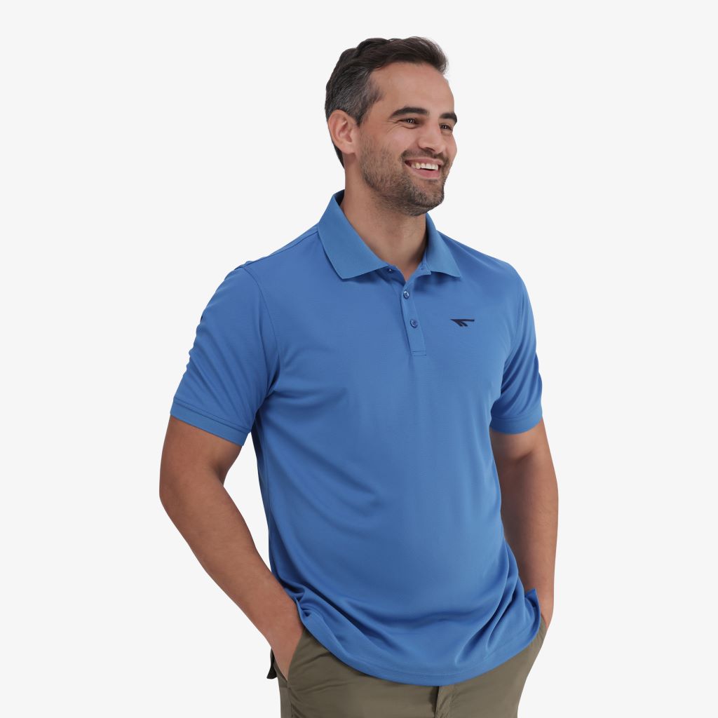 Performance Polo in Vallarta Blue