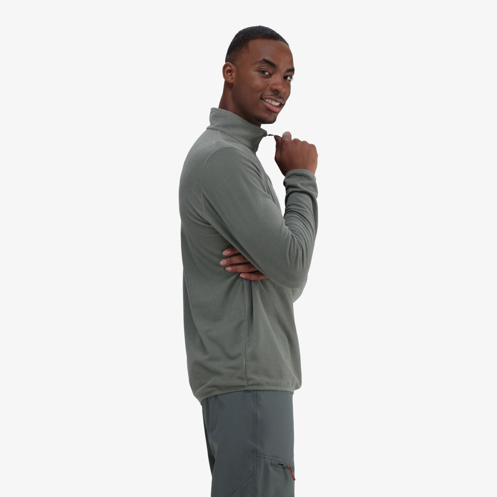 Tech 1/4 Zip Fleece in Agave Green