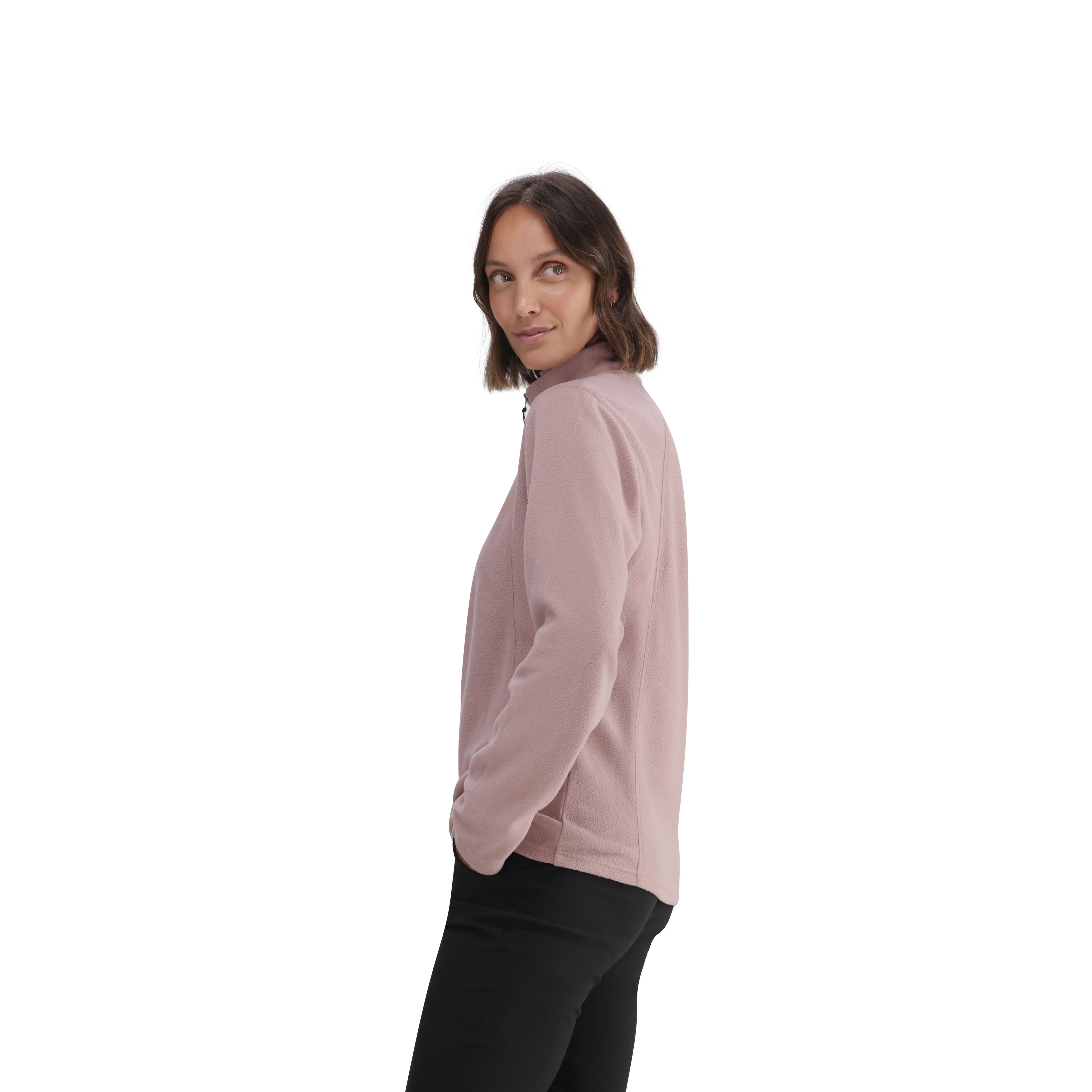 Tech 1/4 Zip Fleece in Deauville Mauve