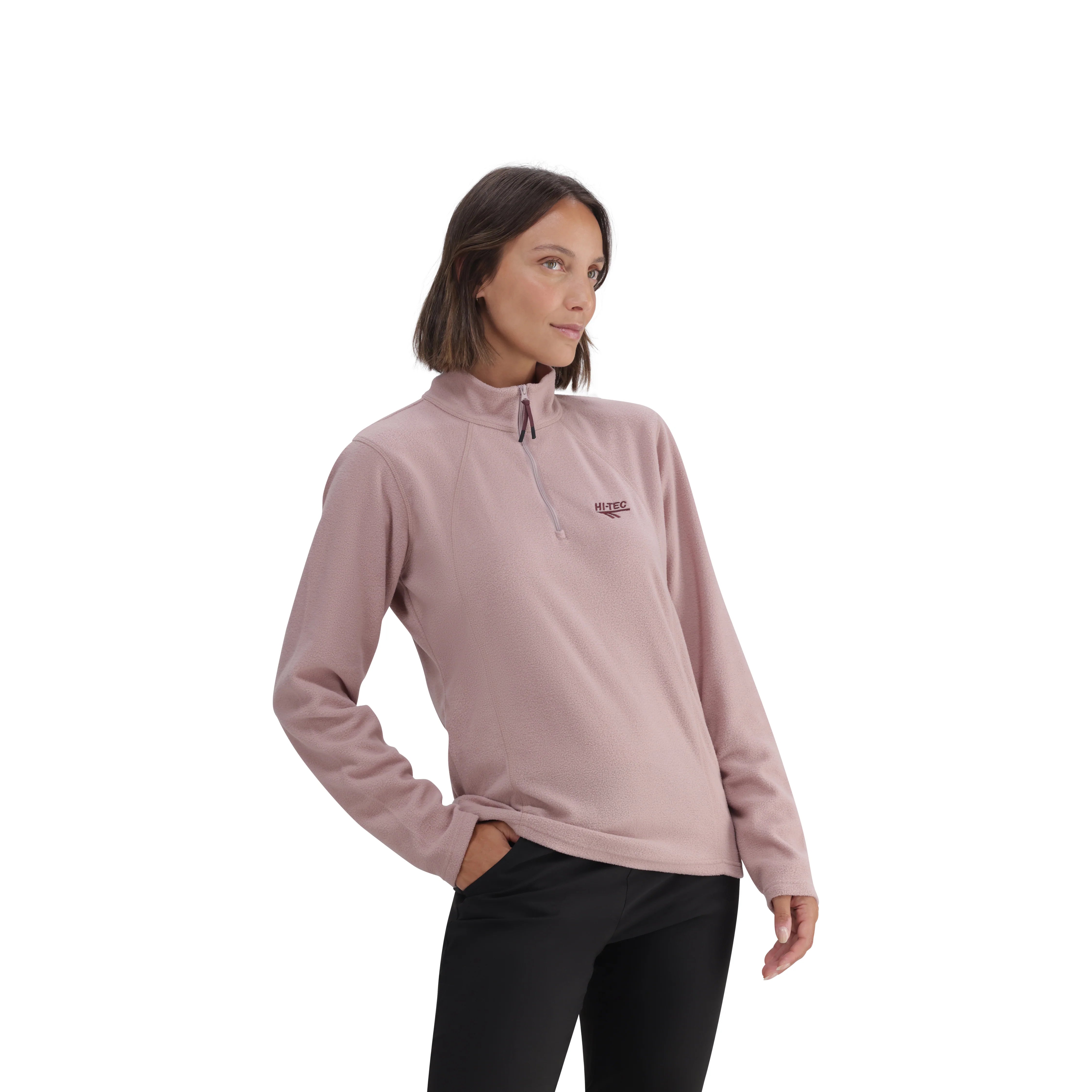 Tech 1/4 Zip Fleece in Deauville Mauve