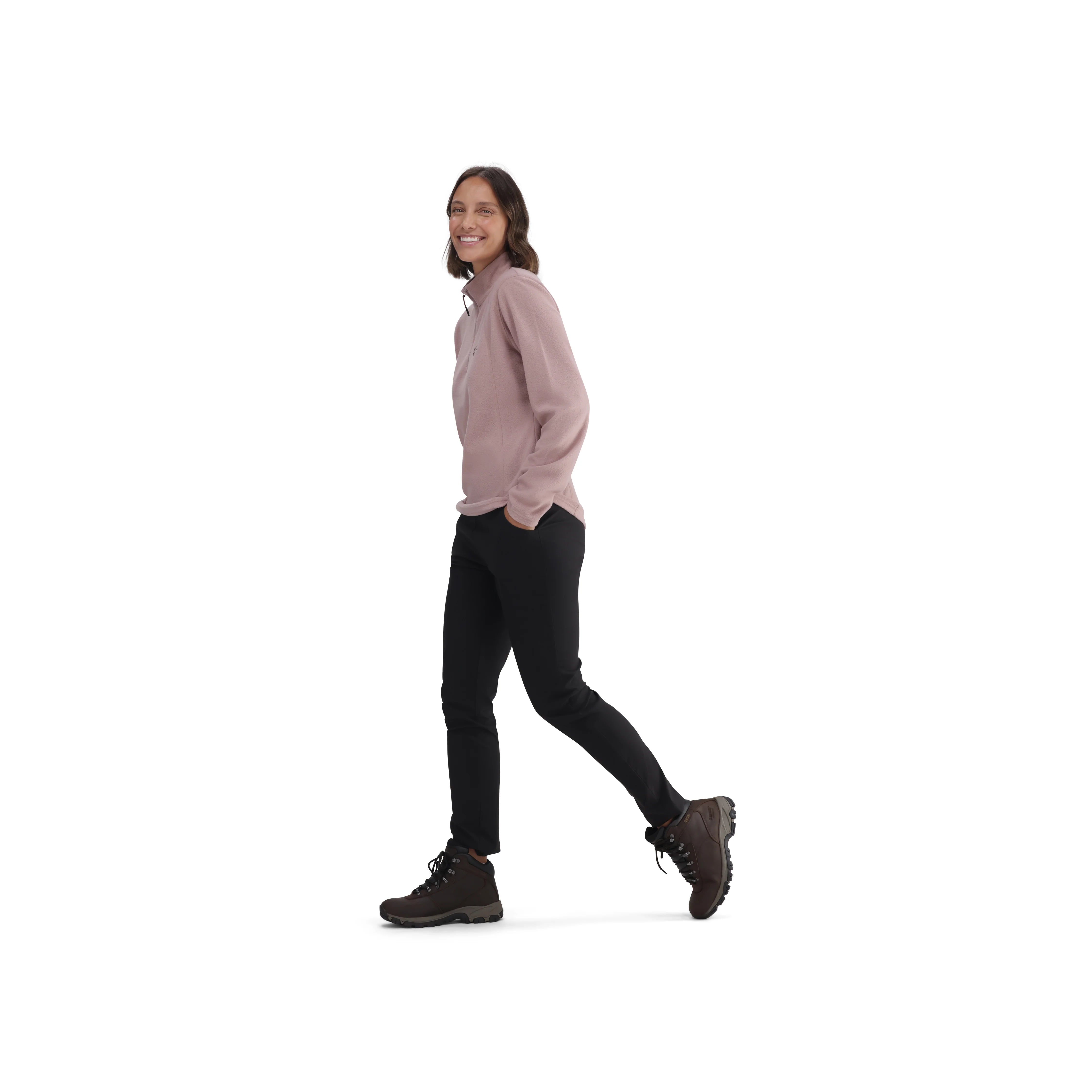 Tech 1/4 Zip Fleece in Deauville Mauve
