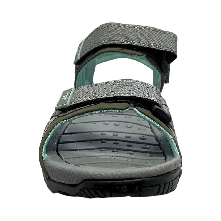 Ula Sandals in Medium Grey / Baby Blue