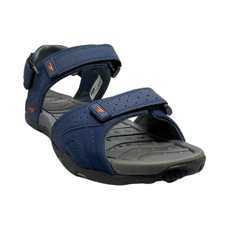 Ula Sandals in Navy / Burnt Orange