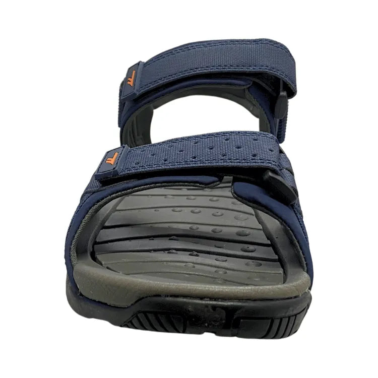 Ula Sandals in Navy / Burnt Orange