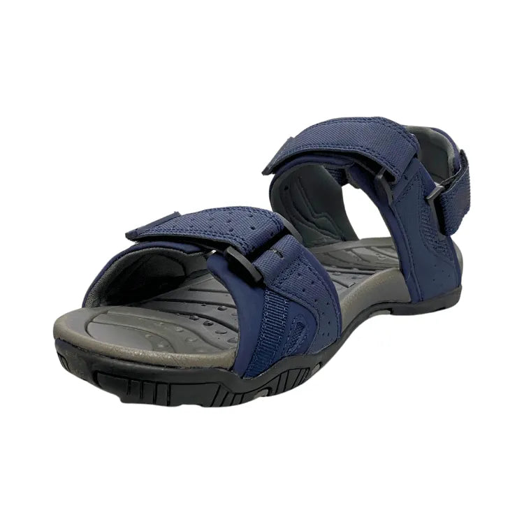 Ula Sandals in Navy / Burnt Orange