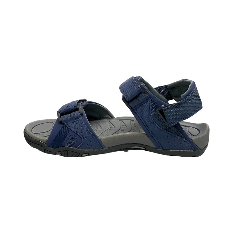 Ula Sandals in Navy / Burnt Orange