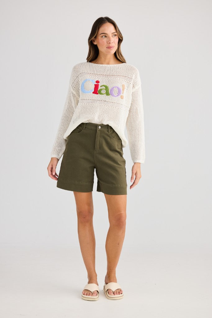 Ciao Knit in White