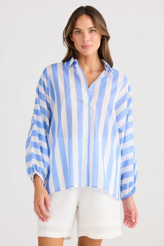 Cliffside Shirt in Blue Stripe