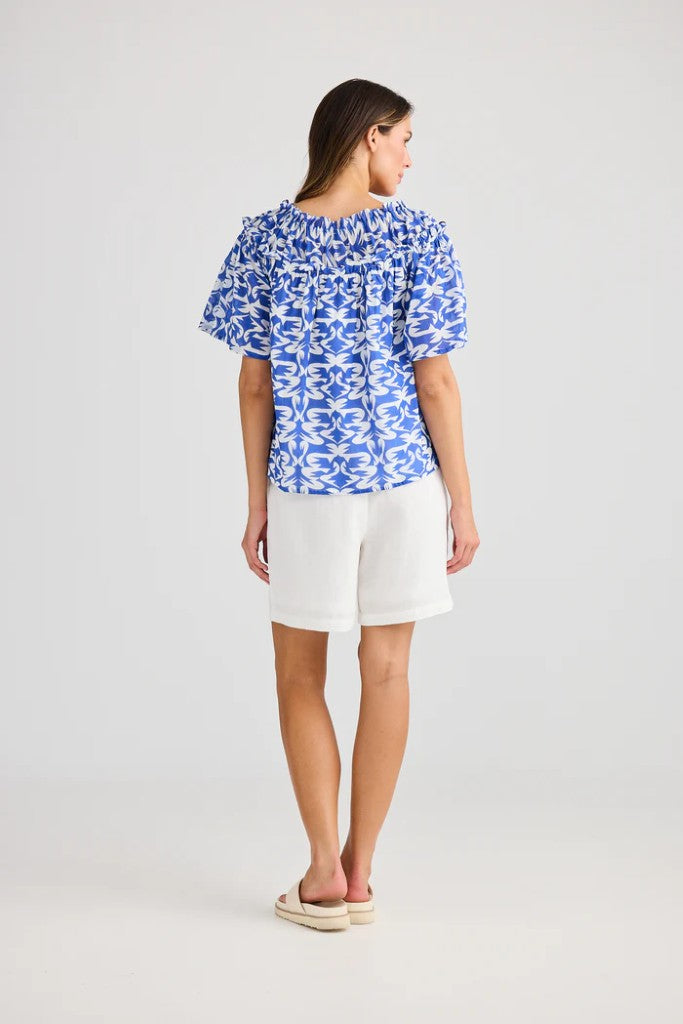 Soliel Top in Tile Print