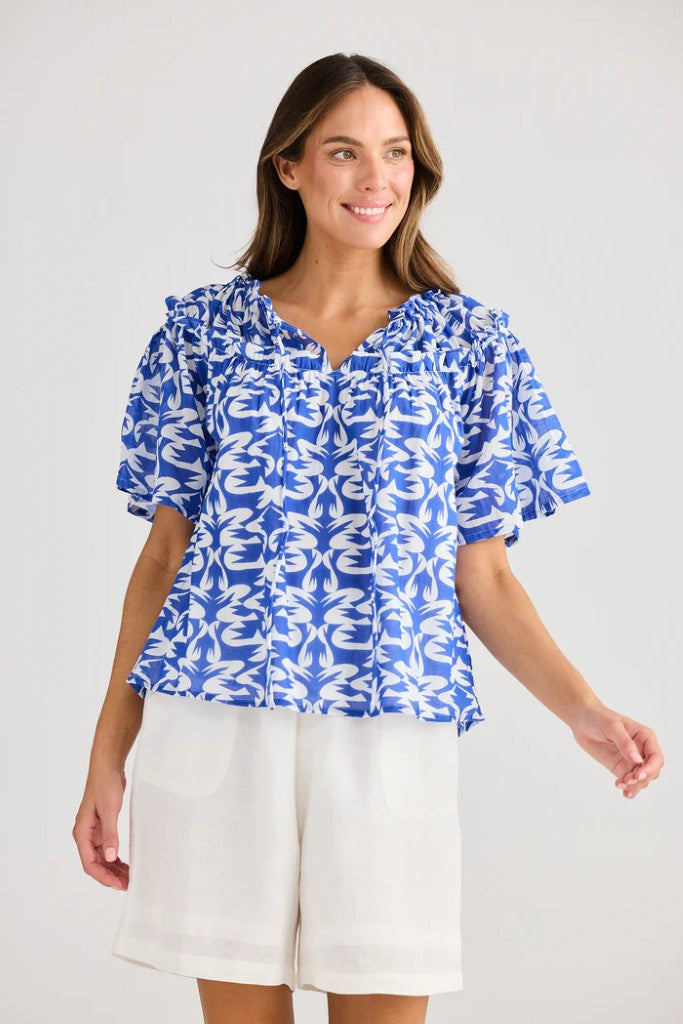 Soliel Top in Tile Print