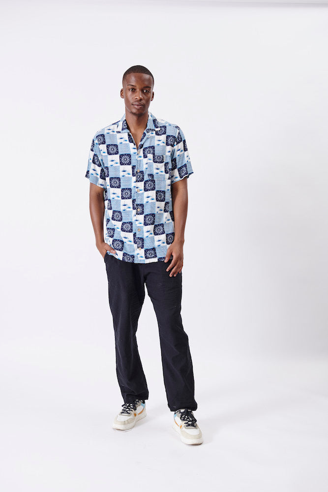 Aloe Cocktail Print Short Sleeve Shirt