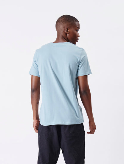 Tours SS Tee in Faded Blue