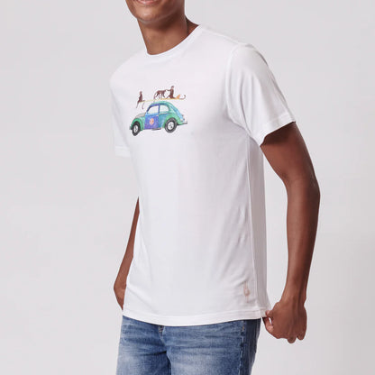 Monkey Bug SS Tee in White