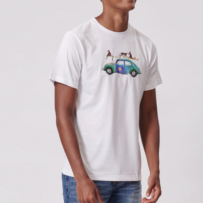 Monkey Bug SS Tee in White
