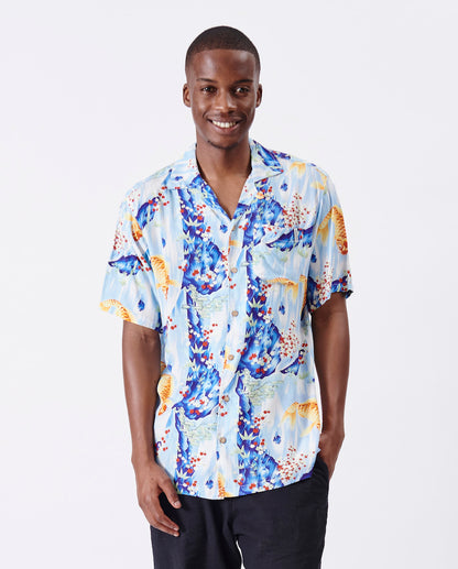 Fish Print Short Sleeve Shirt