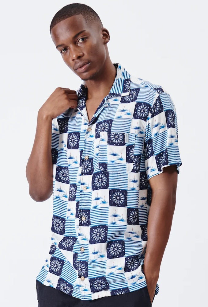 Aloe Cocktail Print Short Sleeve Shirt