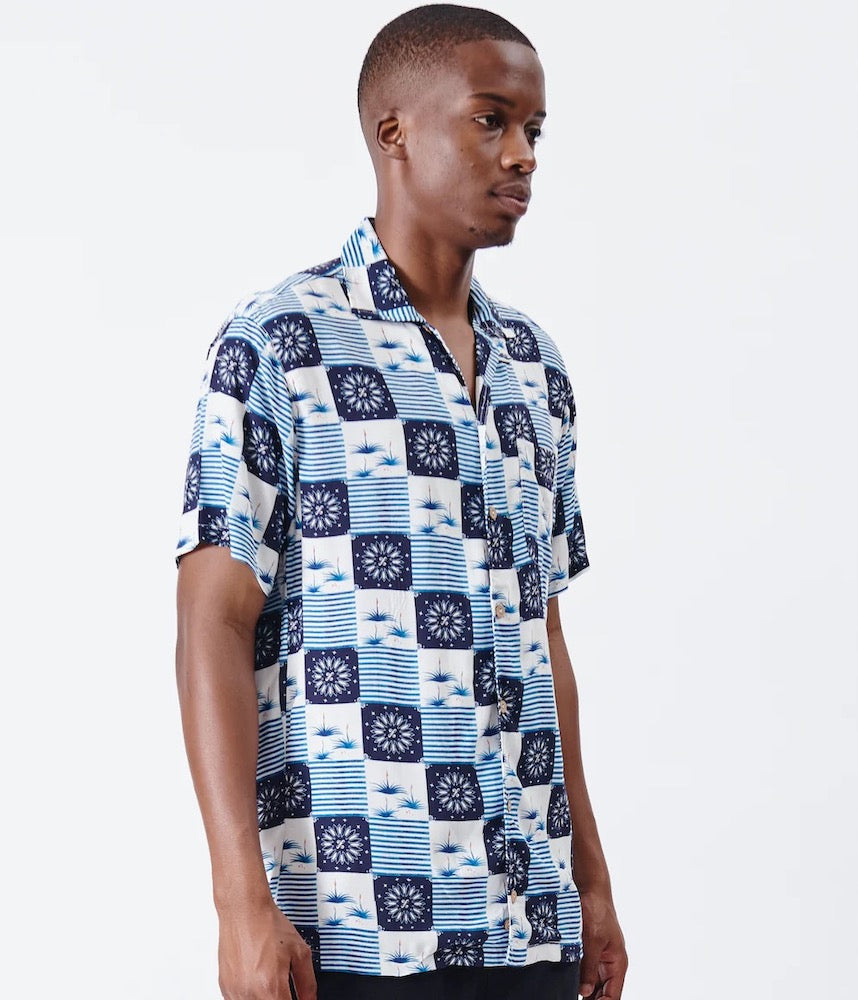 Aloe Cocktail Print Short Sleeve Shirt