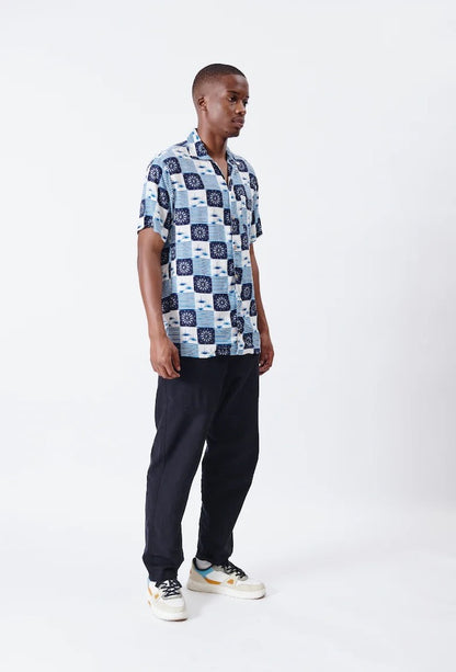 Aloe Cocktail Print Short Sleeve Shirt