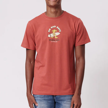 No Bad Days SS Tee in Red