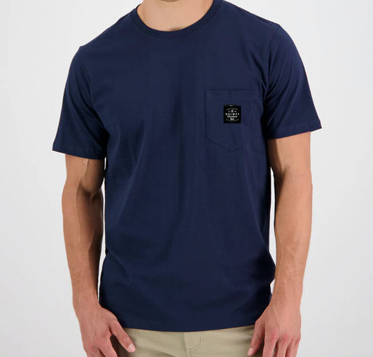 Pocket SS Tee in Navy