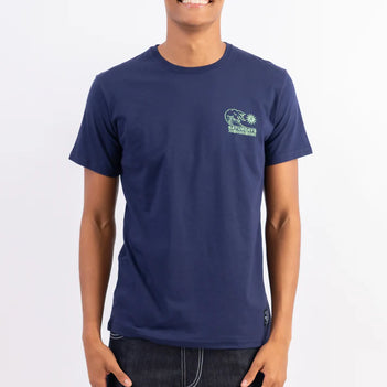 Saturdays SS Graphic Tee in Holmes Navy