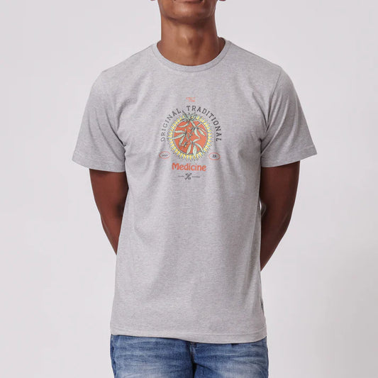 Traditional Med SS Tee in Grey