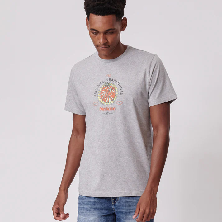 Traditional Med SS Tee in Grey