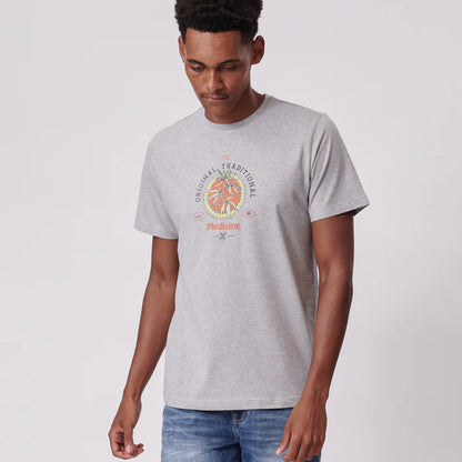 Traditional Med SS Tee in Grey