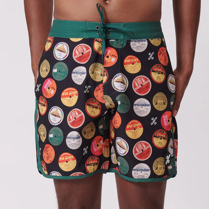 Vinyl Scallop Boardshorts
