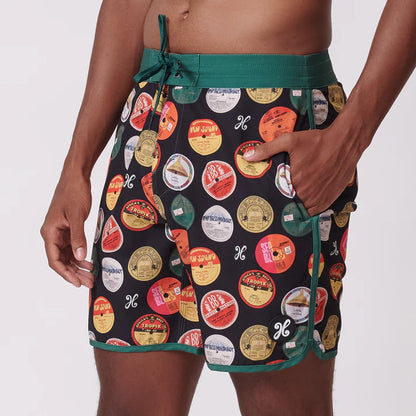 Vinyl Scallop Boardshorts