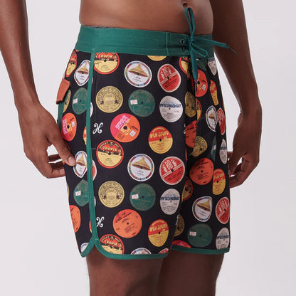 Vinyl Scallop Boardshorts