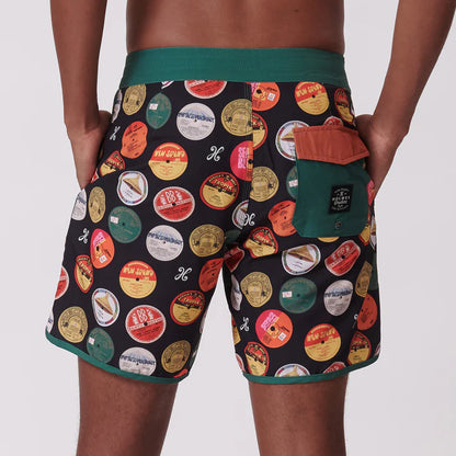 Vinyl Scallop Boardshorts