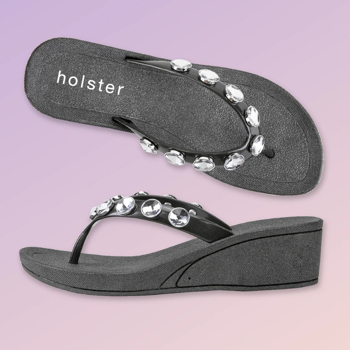 Neptune Wedge in Black