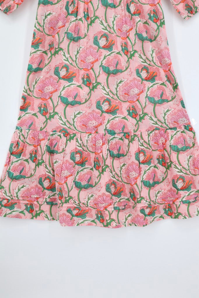 Pin Tuck Dress in Pink