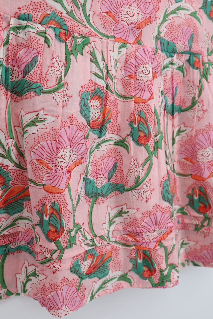 Pin Tuck Dress in Pink