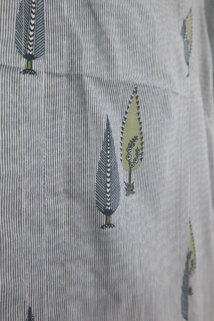 Tunic Dress in Grey Stripe