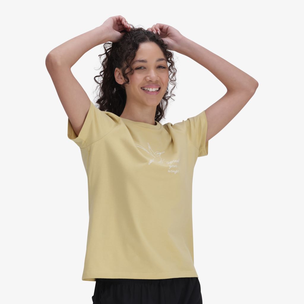 Hummingbird Tee in Hemp Yellow