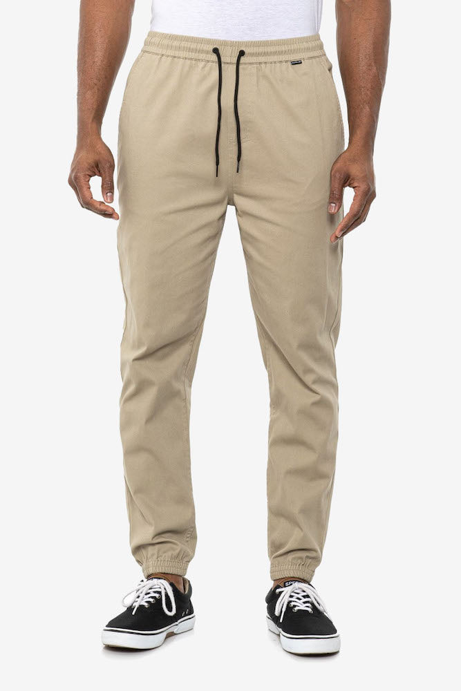 Icon Cuffed Leg Joggers in Khaki